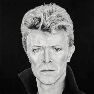 Drawing of David Bowie Celebrity Artwork